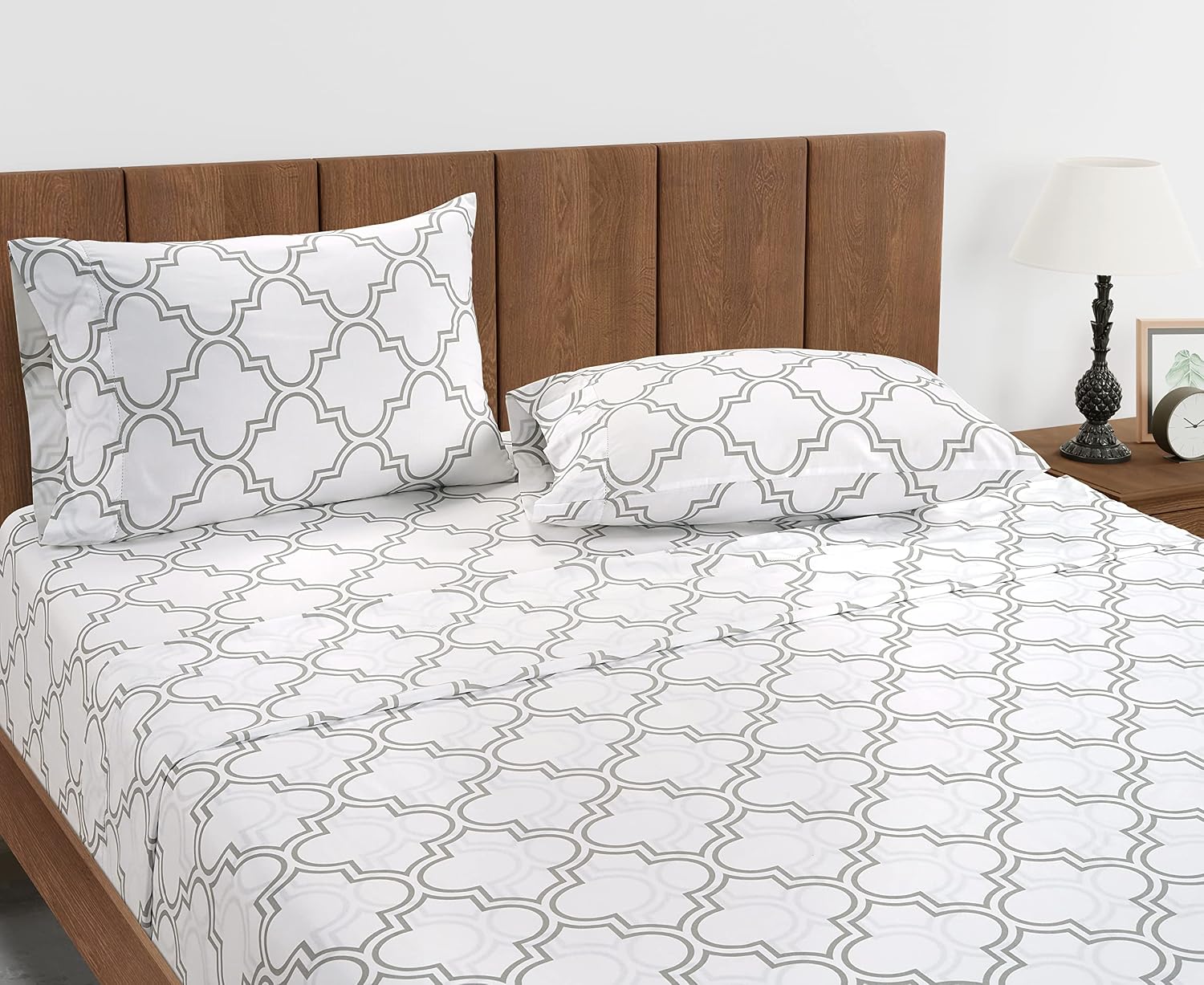 LANE LINEN Twin XL Fitted Sheet, 100% Organic Cotton 2-Piece Set (1 Fitted Sheet,1 Pillowcase), Percale Weave, Bottom Sheet, Soft…