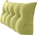 Peachwell Handmade Headboard Pillow- Triangular Wedge Support Large Bolster Cushion Headboard Backrest Pillow with Two Large Side Pockets…