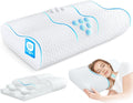 zibroges Cervical Neck Pillow for - Queen Size Adjustable Cooling Pillow for Sleeping, Memory Foam Pillows for Neck Shoulder, Ergonomic Con…