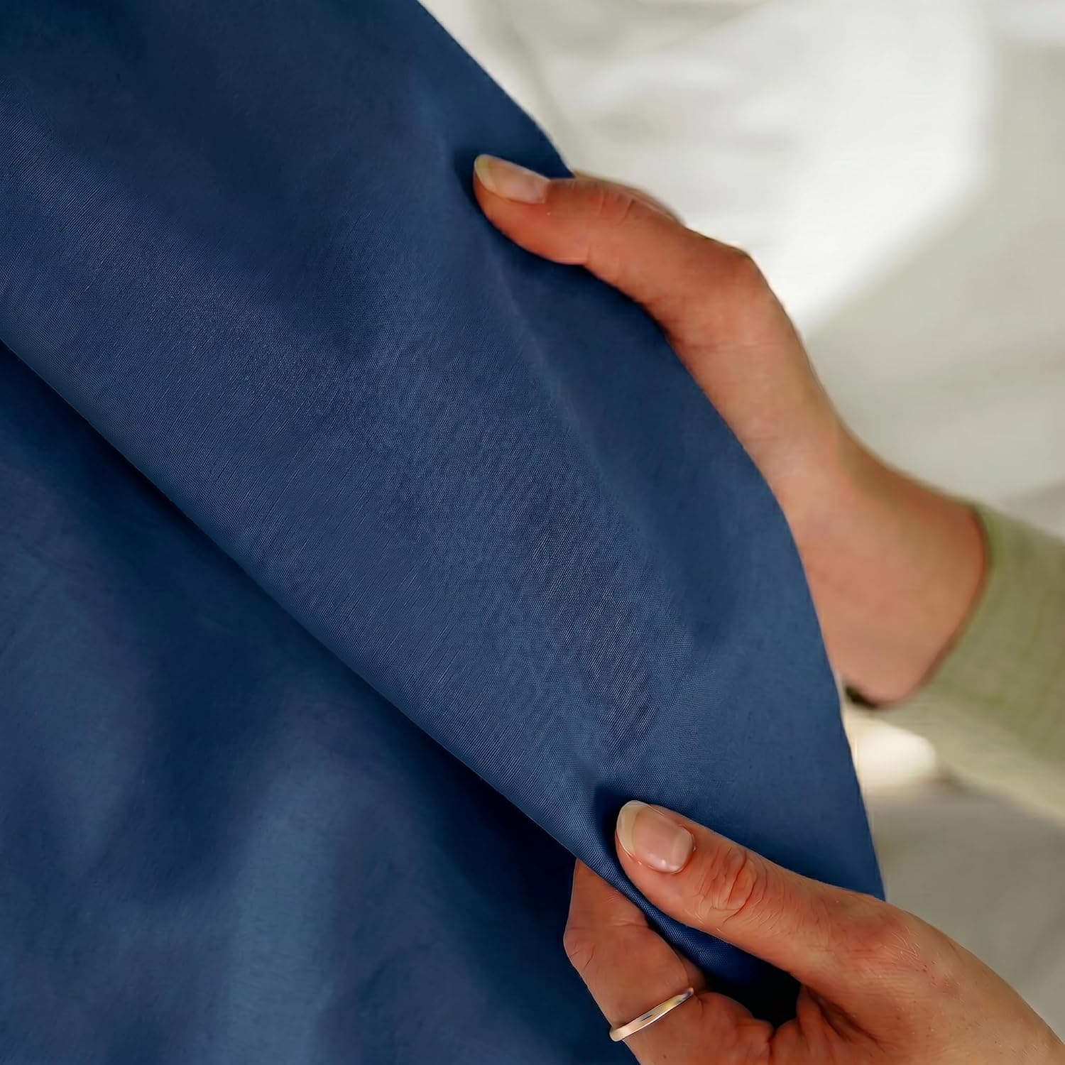 Perupima Peru Pima 415 Thread Count Percal Full Sheet Set - 100% Peruvian Pima Cotton, 4 Piece (Flat, Fitted, 2 Pillowcases) - Cooling, Cri…