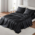 Madisonpark Madison Park Essentials Satin Sheet Set Luxury and Silky with Natural Sheen, Elastic 14" Pocket fits up to 16" Mattress, All Ar…