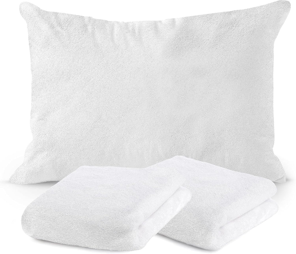 ContinentalBedding Continental Bedding Viscose Derived from Bamboo Pillow Protector Zippered Waterproof Feather Proof and Down Proof Silky…