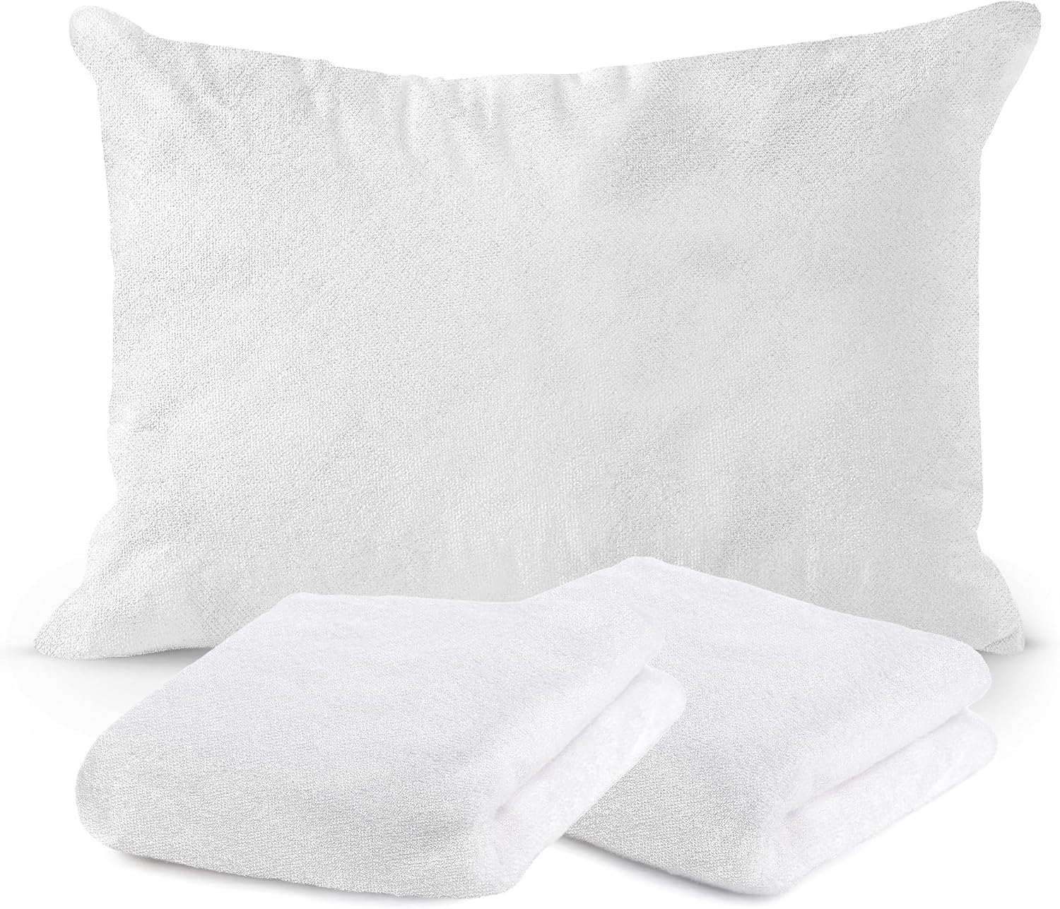 ContinentalBedding Continental Bedding Viscose Derived from Bamboo Pillow Protector Zippered Waterproof Feather Proof and Down Proof Silky…