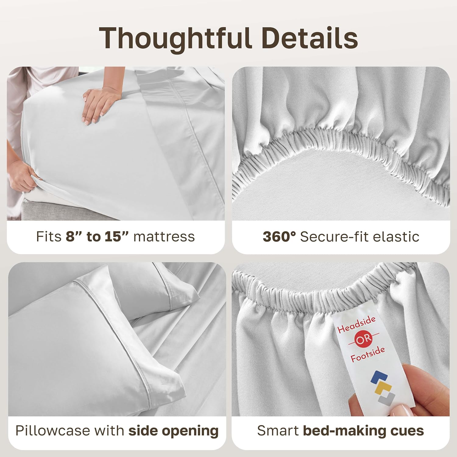 CaliforniaDesignDen California Design Den Soft 100% Cotton Twin Size Bed Sheets Set, 400 Thread Count Good Housekeeping Award Winner, Silky…
