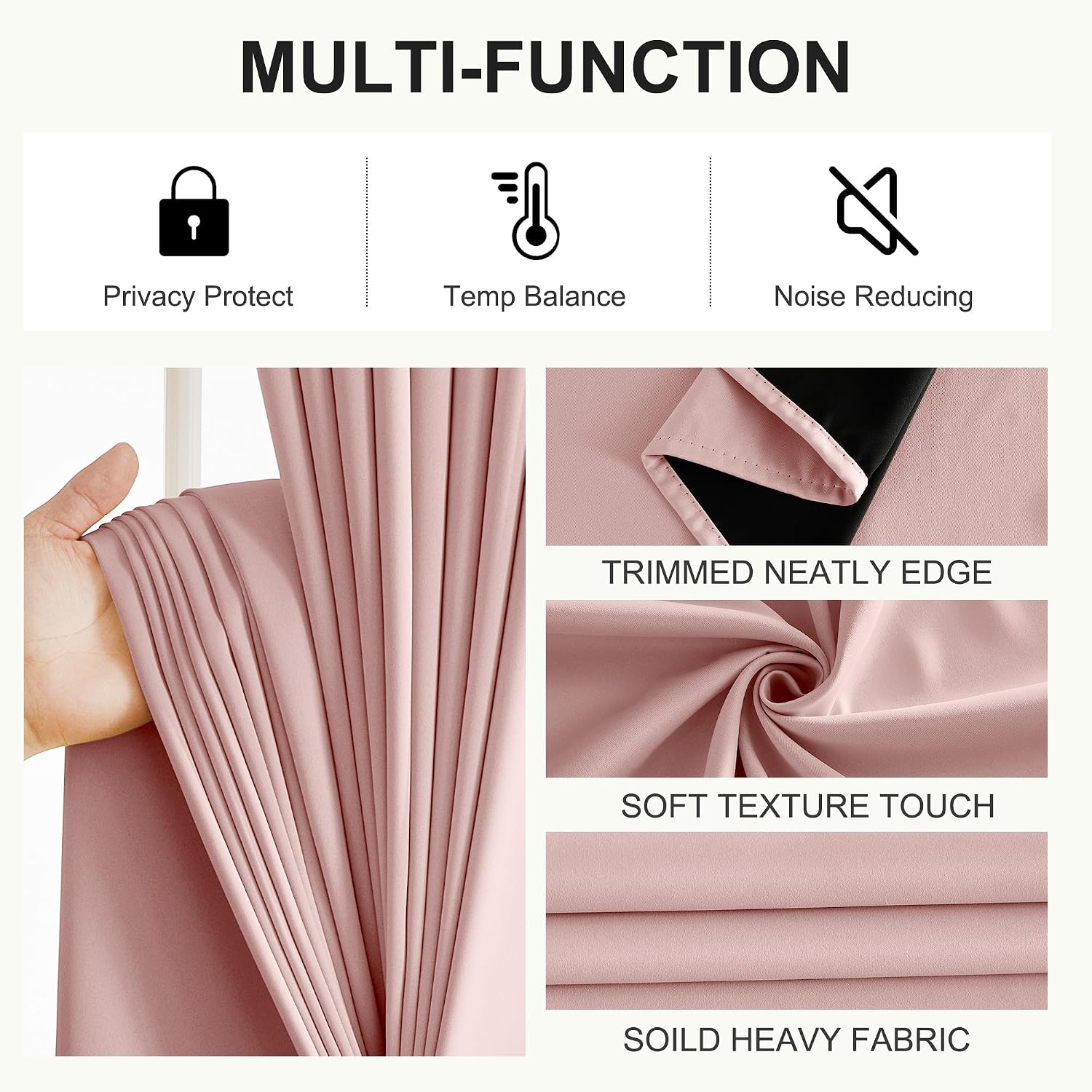 NICETOWN 100% Blackout Nursery Curtains 63 Inch Length for Kids Baby, Privacy Thermal Insulated Grommet Window Drapes for Play Room…