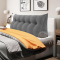 WOWMAX Wedge Pillow Headboard Queen Triangular Headboard Pillow Queen Bed Wedge Pillow for Headboard Bolster Pillow for Bed Daybed…