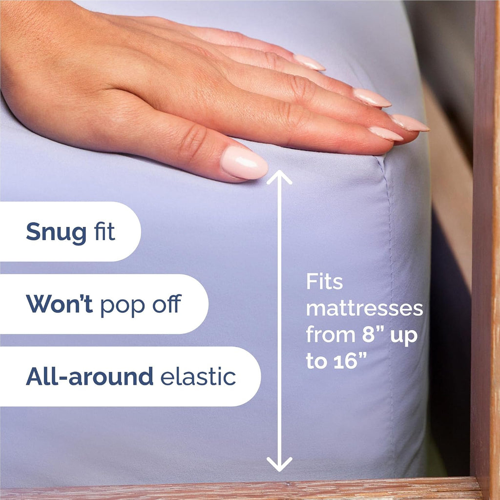 Full Size 4 Piece Sheet Set - Comfy Breathable & Cooling Sheets - Hotel Luxury Bed Sheets for Women & Men - Deep Pockets, Easy-Fit, Extra…