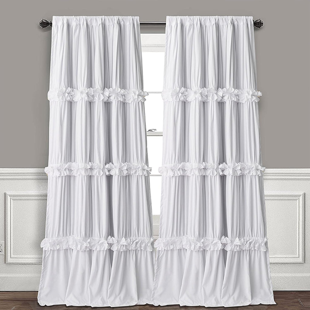 Homechoice Decor Thermal Insulated Blackout Window Curtains, 52" W x 96" L x 2 Panels, Boho Ruched Window Treatments with 3 Rows of…