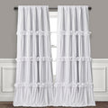 Homechoice Decor Thermal Insulated Blackout Window Curtains, 52" W x 96" L x 2 Panels, Boho Ruched Window Treatments with 3 Rows of…