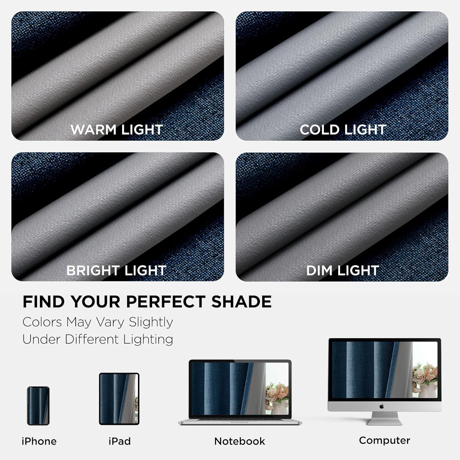 Joydeco Blackout Curtains 72 Inches Long 2 Panels Burg, Room Darkening Curtains for Bedroom, 100% Black Out Textured Thermal Drapes Privacy…