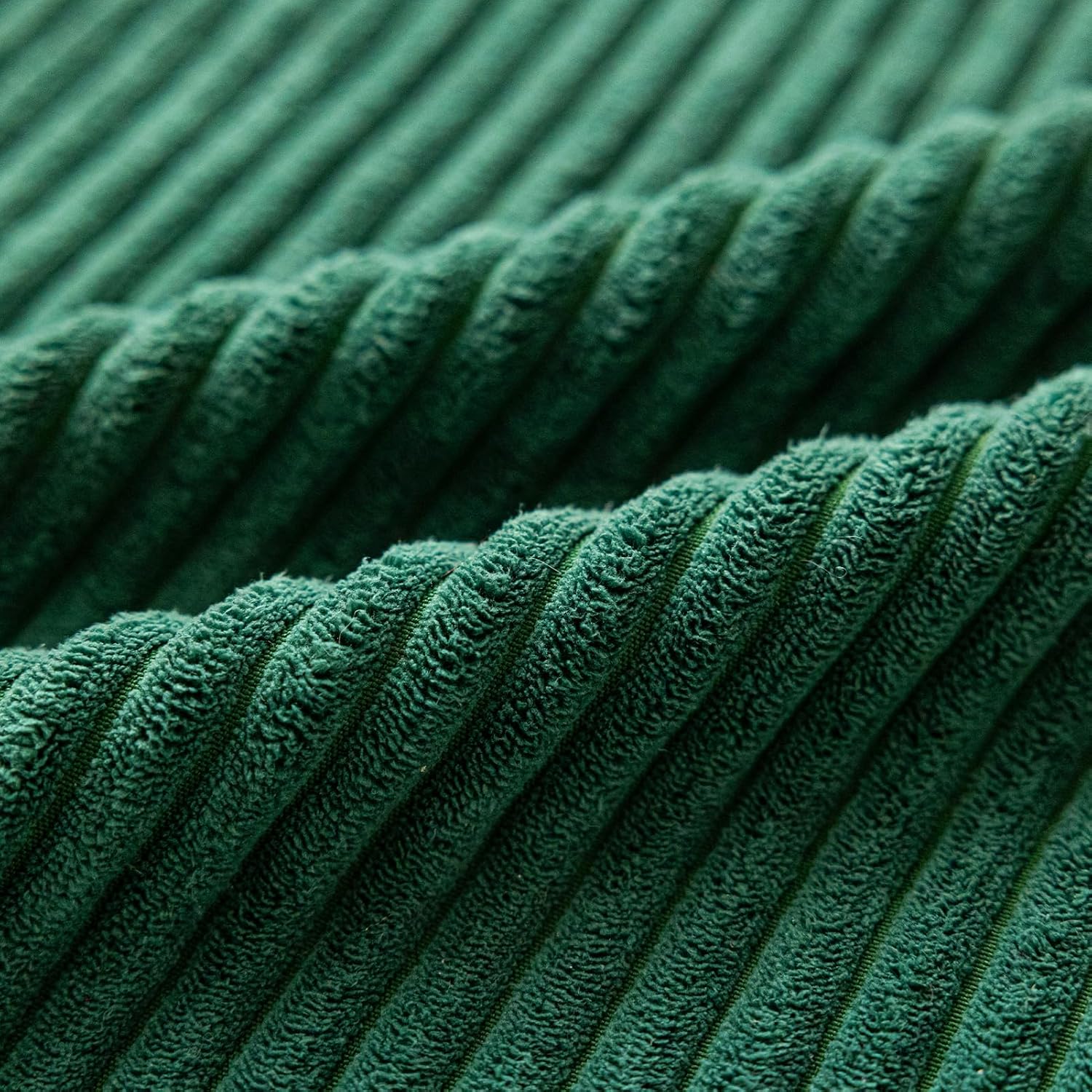 Softalker Green Spring Pillow Covers 18x18 Set of 2, Super Soft Boho Striped Corduroy Pillow Cover, Outdoor Decorative Throw Pillows for So…
