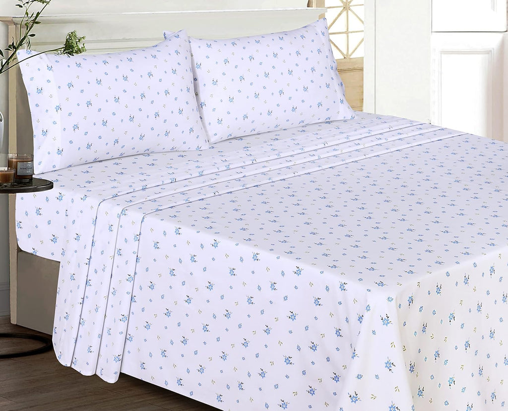 Ruvanti 100% Cotton Percale Sheets Queen Size – Crisp Cooling Bed Sheets for Hot Sleepers, Deep Pocket 16”, Soft Breathable & Durable Hotel…