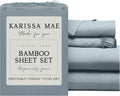 KARISSA MAE Pure Viscose from Bamboo Full Size Sheet Set | 100% FSC Certified | Luxuriously Soft | Cooling | 18" Deep Pocket w/Corner…