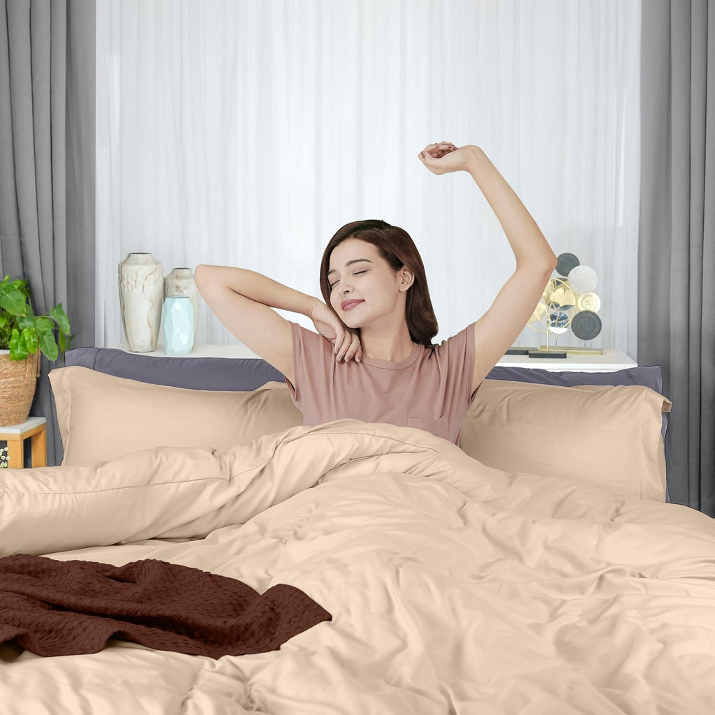 Utopia Bedding Duvet Cover Queen Size - 3 Piece with Zipper Closure - 1 Comforter Cover 90X90 Inches & 2 Pillow Shams 20X26 Inches…