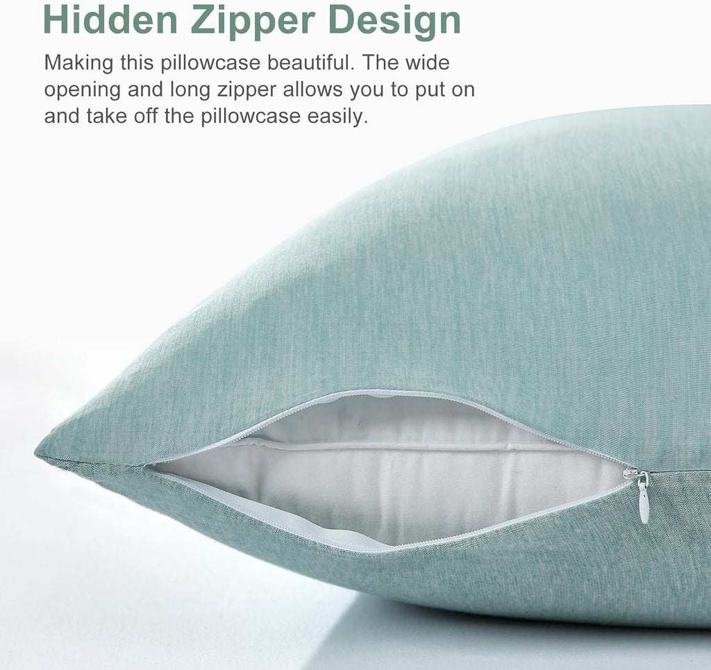 Elegear Cooling Pillow Cases for Hot Sleepers, Japanese Q-Max 0.5 Cooling Pillowcases, Both Sides[Cooling/Cotton], Breathable Soft Pillowca…