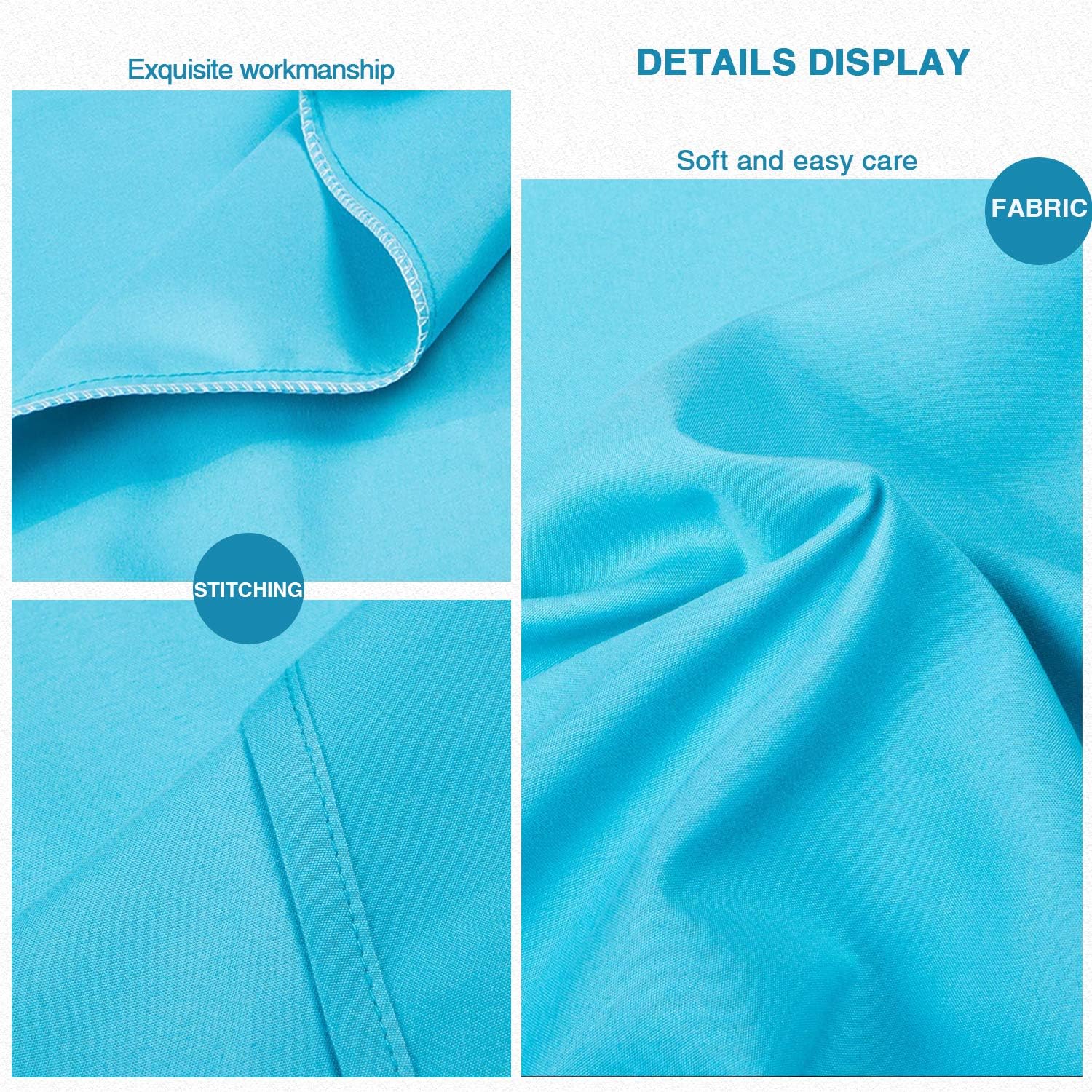 FLXXIE Pillow Cases Standard Size, Soft Microfiber Pillow Covers with Envelope Closure, Wrinkle, Stain Resistant Pillowcases, 2 Piece…