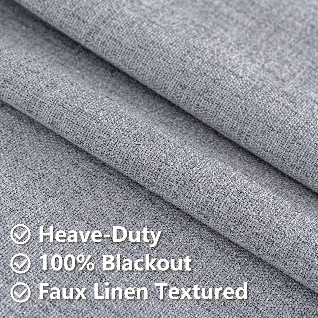 IGEMAEVE 100% Blackout Curtains 108 Inches Long for Bedroom, Black Out Curtains 2 Panels Set, Rod Pocket & Back Tab Thermal Insulated…