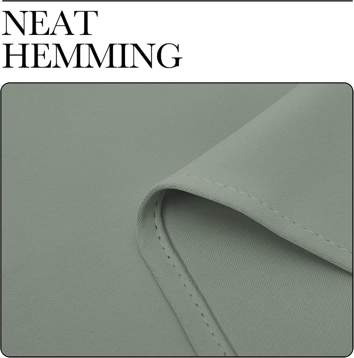 NICETOWN Bedroom Curtain Panels Blackout Draperies, Thermal Insulated Solid Grommet Blackout Curtains/Drapes (Greyish Green, 1 Pair, 34…