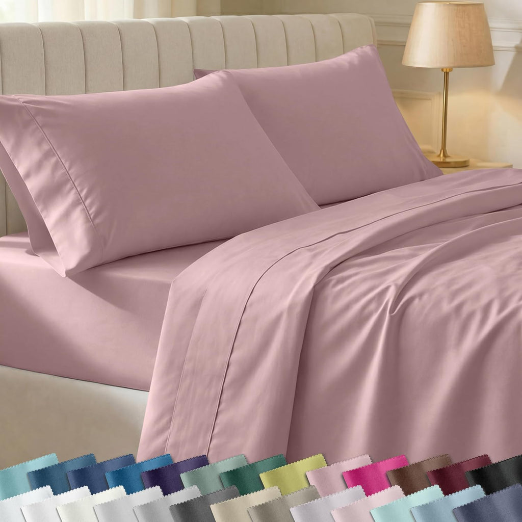 CaliforniaDesignDen California Design Den Soft 100% Cotton Sheets Full Size Set, 400 Thread Count Good Housekeeping Award Winner, Smooth Sa…