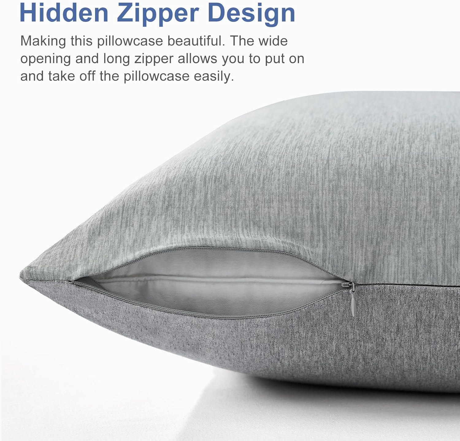 Elegear Cooling Pillow Cases for Hot Sleepers, Japanese Q-Max 0.5 Cooling Pillowcases, Both Sides(Cooling/Cotton), Breathable Soft Pillowca…