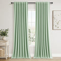 Guken 100% Blackout Curtains 120 Inch Length 2 Panels Set for Living Room Bedroom Back Tab Thermal Insulated Black Out Linen Drapes Room Da…