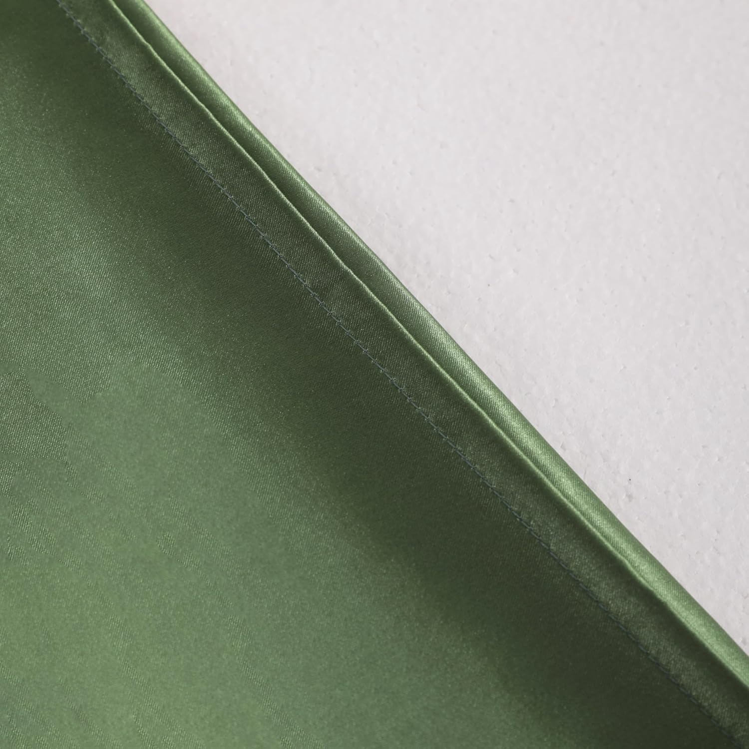 Ntbay 2 Pack Satin Standard Pillowcases for Hair and Skin, Luxurious and Silky Pillow Cases with Envelope Closure, 20x26 Inches, Olive Gree…