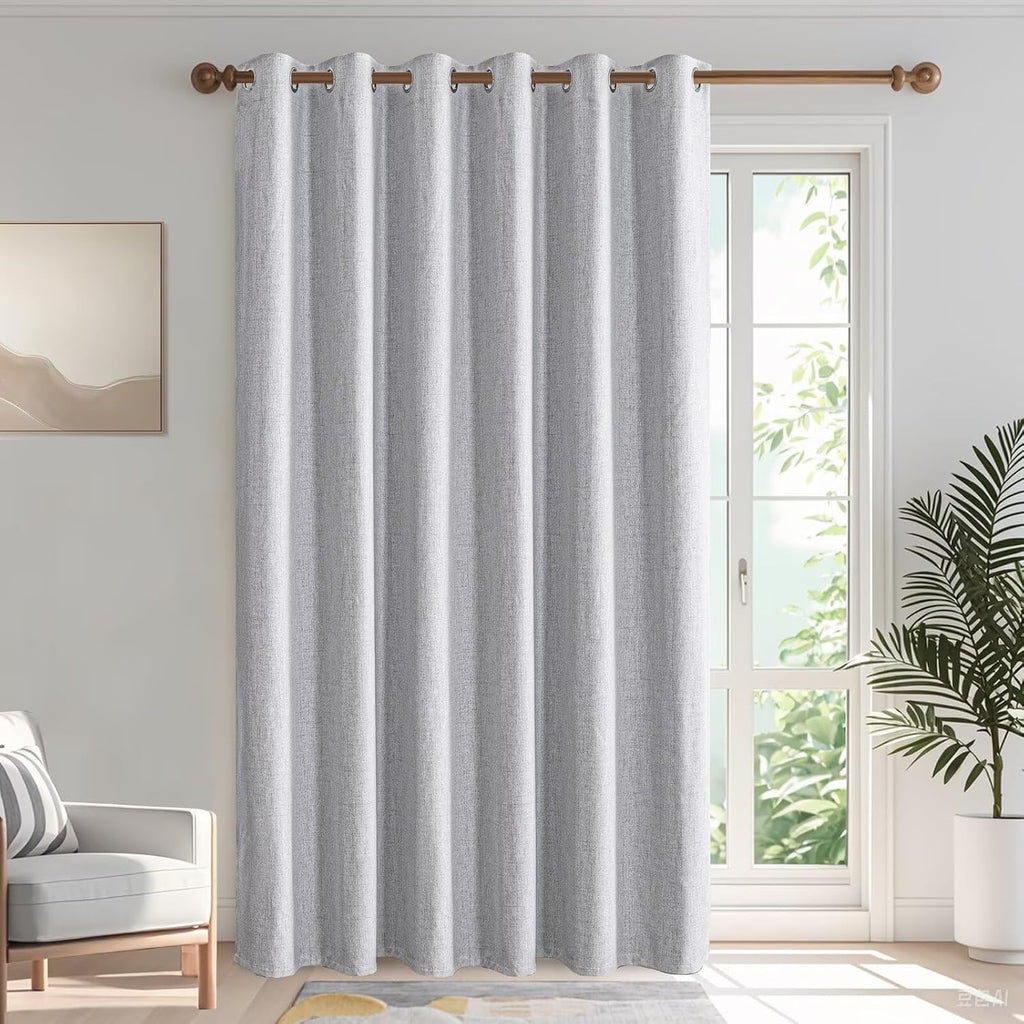 IGEMAEVE Blackout Curtains Customsize for Bedroom,100% Black Out Curtains 1 Panel Thermal Insulated Room Darkening Drapes Off-White…