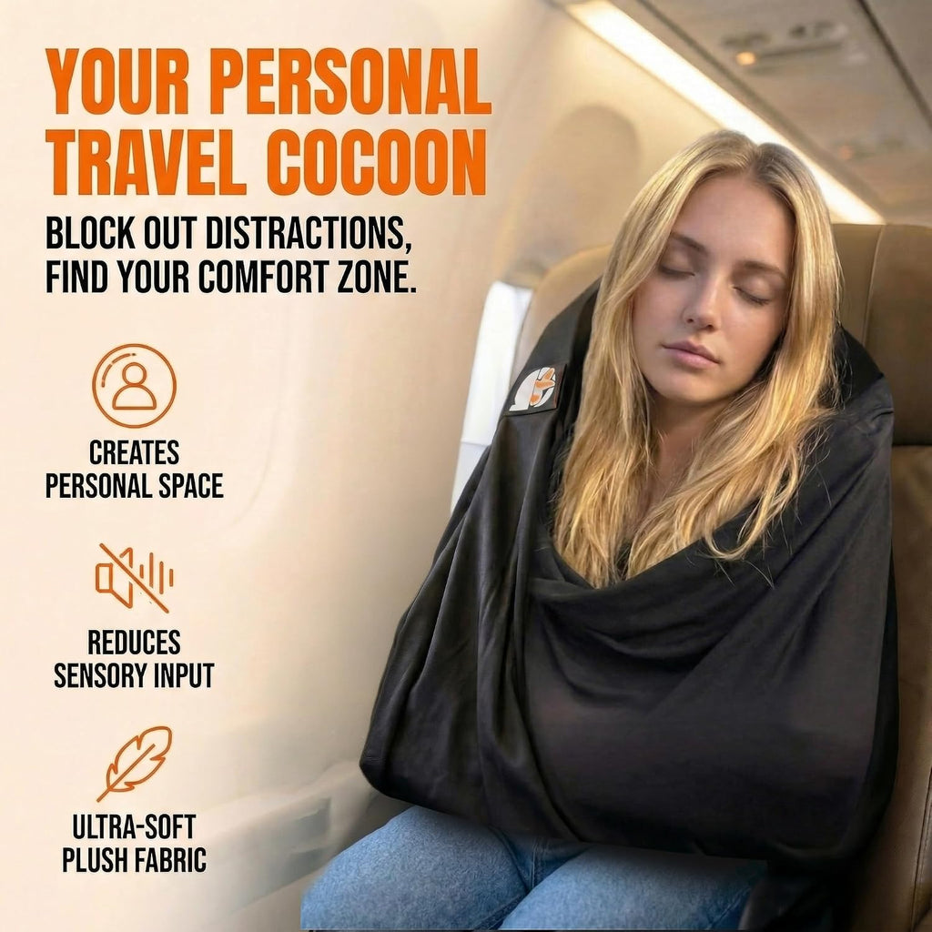 The Slyng-Premium Travel Blanket System – Airplane Sleep Support, Blanket Body Sling for Deep Sleep | Ultra-Soft, Breathable, Compact…