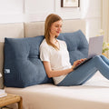 IASEAHK Headboard Pillow Queen, Triangle Pillows for Headboard, Head Board Backrest Wedge Pillow for Reading Sitting Working, Daybed…
