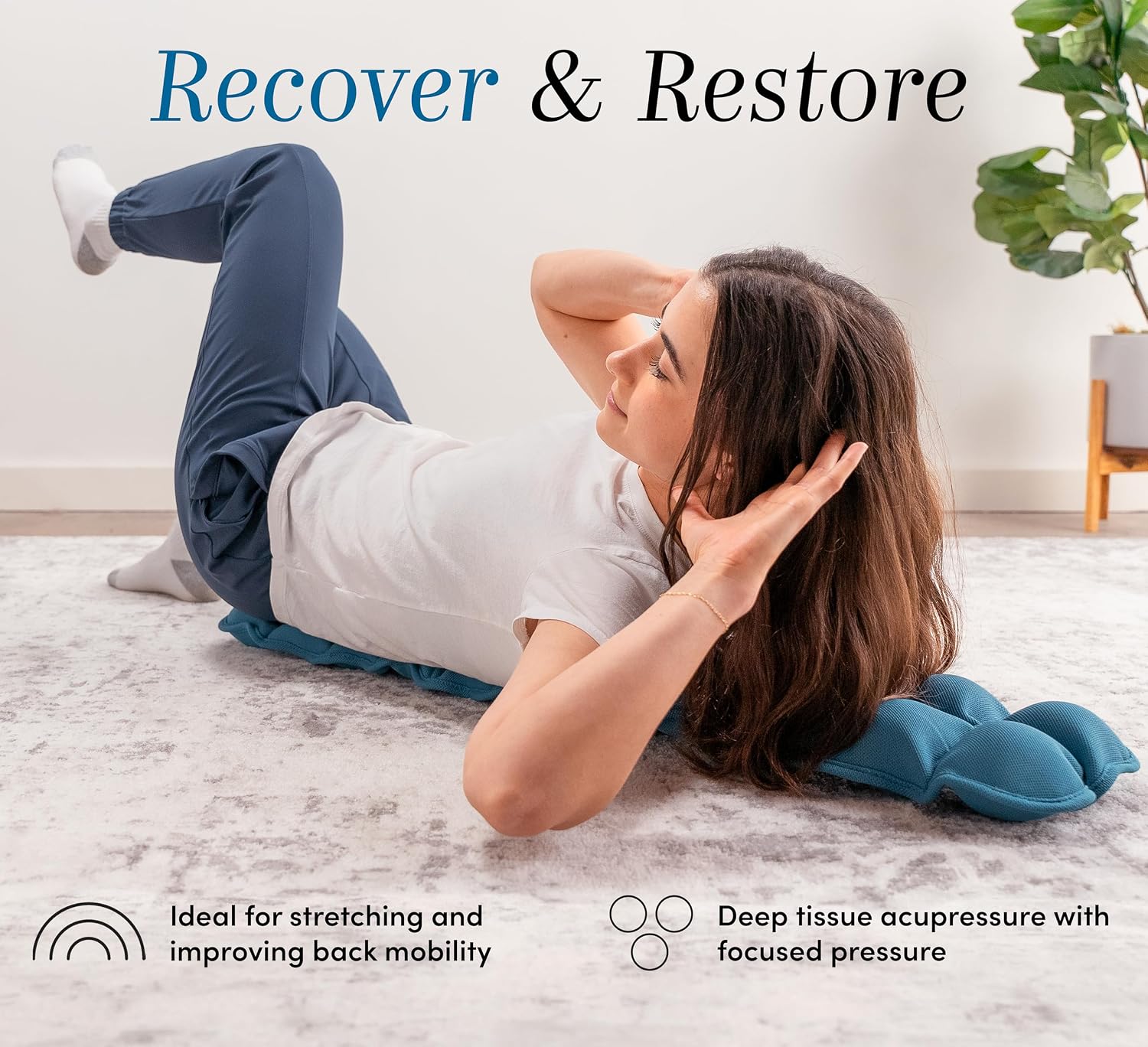 Halo Spine Stretcher for Back, Full Back Decompression, Upper and Lower Back Stretcher, Spine Alignment, and Deep Tissue Acupressure Thera…