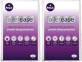 Set of 4 King AllerEase Pillow Protectors - Temperature Balancing, Allergist Recommended - Premium Breathable, Zippered Protectors,(Pack of 2)
