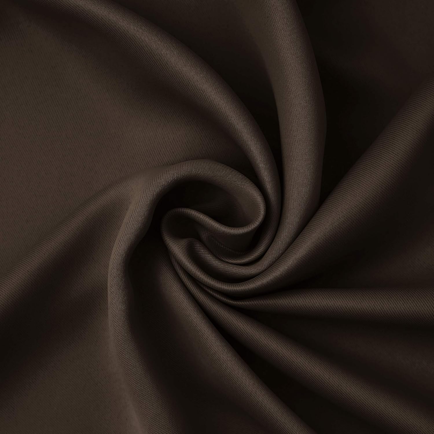 Sun Zero Nordic 2-pack Theater Grade Extreme 100% Blackout Grommet Curtain Panel Pair, 52" x 108", Cocoa Brown