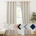 NICETOWN Farmhouse Style Keep Warm Large Window Draperies 108 inches Length with Thermal Insulated Liners, 2 Panels, 52" W, Full Blackout…