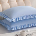 Aerlomi Ruffled Pillowcases, Standard Pillow Shams 20x26 Set of 2, Brushed Microfiber with Envelope Closure, Soft Wrinkle-Resistant,…