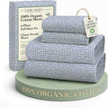 LaneLinen LANE LINEN 100% Organic Cotton Full Sheets Set Soft & Comfy Percale Long Staple Soft Bedding Breathable Fully Elasticized Merceri…
