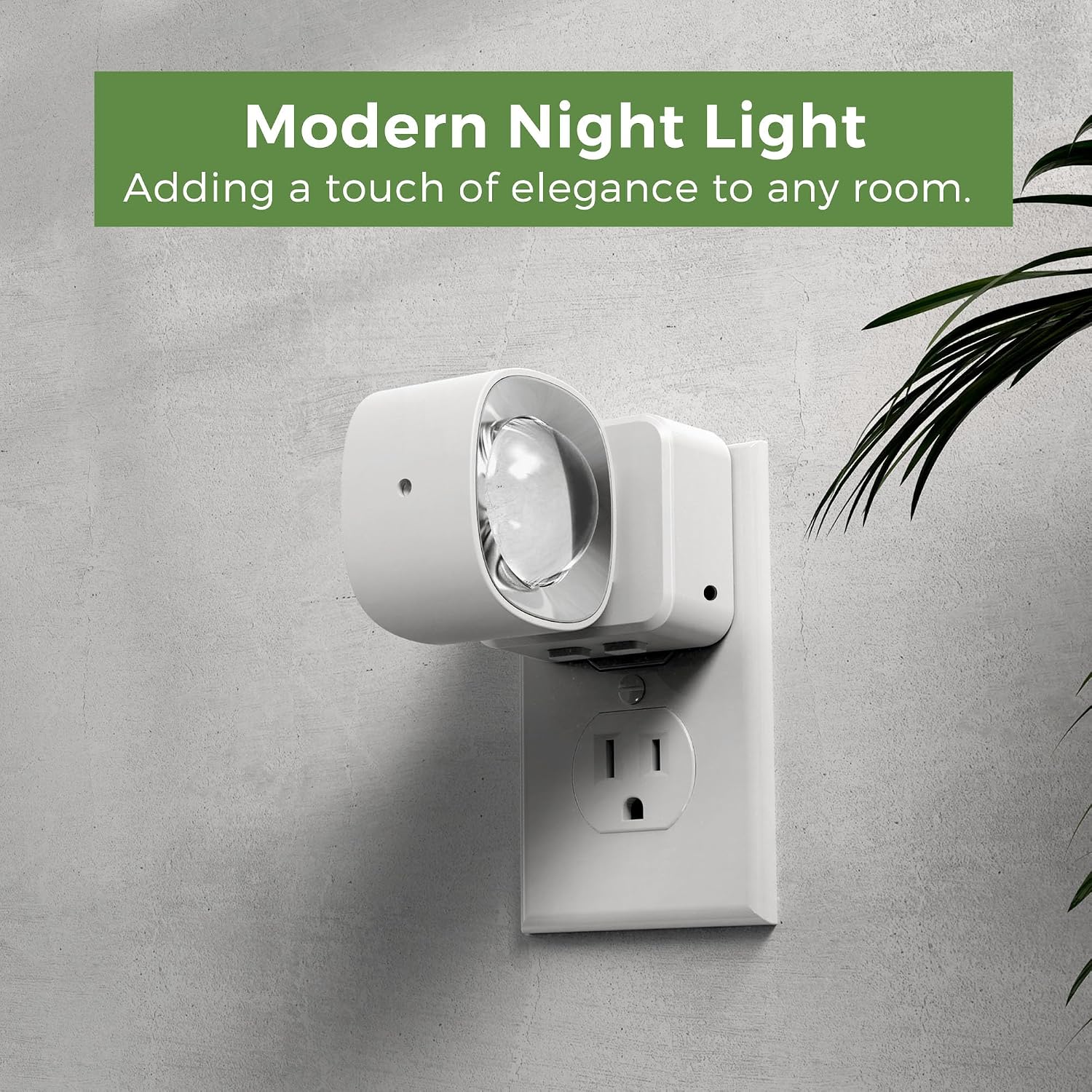 L LOHAS LED Night Lights Plug into Wall, Night Light Projector, Dusk to Dawn Sensor, Rotating White Nightlight for Kids, Soft White…