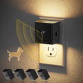 JandCase Motion Sensor Night Light, Night Lights Plug into Wall with Adjustable Brightness, Motion Activated Night Light, 3000K Warm…