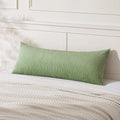 MIULEE Decorative Long Body Lumbar Throw Pillow Cover 14x36 Inch for Bed Couch Bedroom Bench, Soft Corduroy Rectangle Sage Green Pillow…