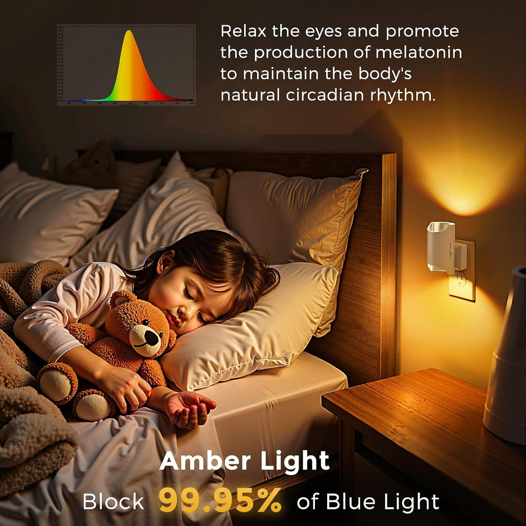 L LOHAS LED Night Lights Plug into Wall, Dimmable Night Light 0-100LM, Dusk to Dawn Sensor, Soft White 2000K, Plug in Nightlights for…