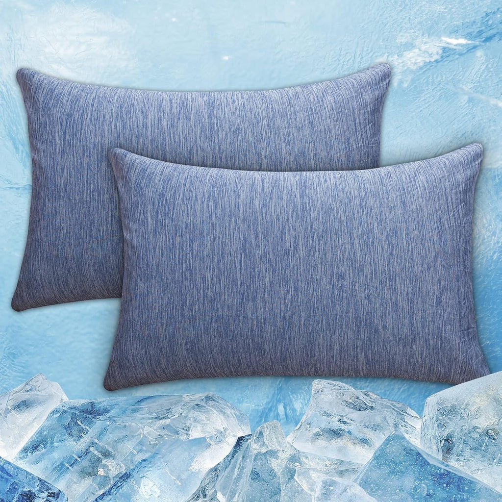 Choshome Cooling Pillow Cases Zipper Pillow Covers Q-Max > 0.45 Zippered Pillowcases for Hot Sleepers, Soft, Breathable, Skin-Friendly, 2 P…