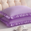 Aerlomi Ruffled Pillowcases, King Pillow Shams 20x36 Set of 2, Brushed Microfiber with Envelope Closure, Soft Wrinkle-Resistant, Lig…
