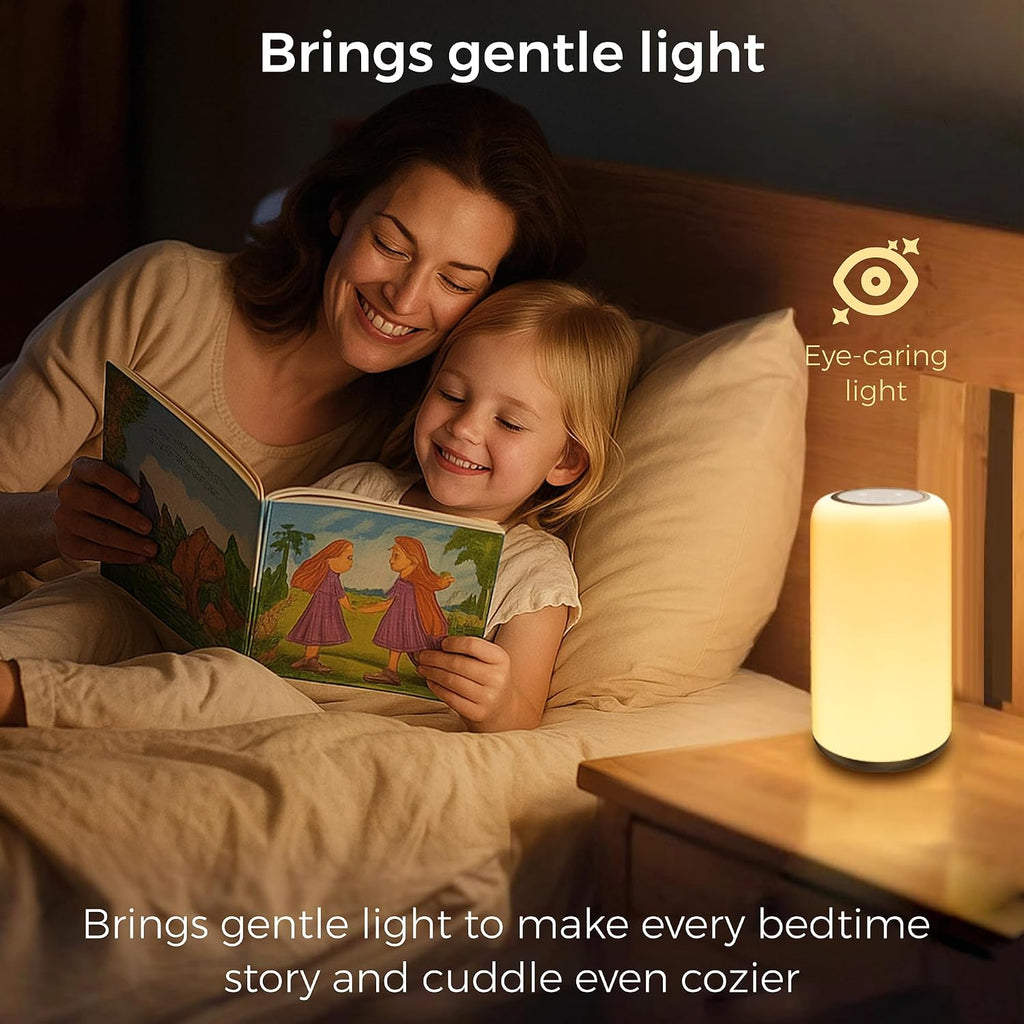 Zuzukid Night Light for Kids, Portable Baby Night Light, 5 Color Temperatures & Stepless Dimming, 8 RGB Colors, Rechargeable Nursery Night…