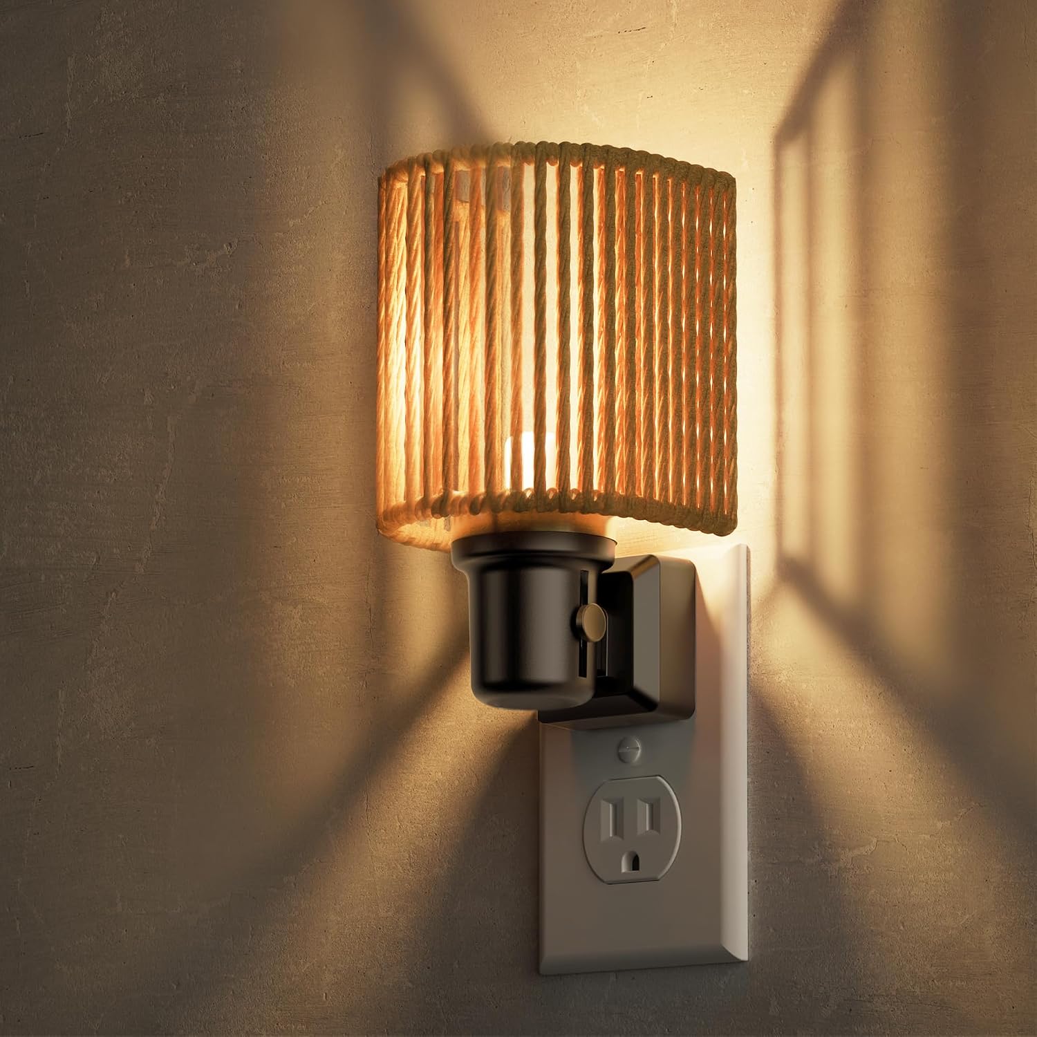 L LOHAS LED Night Lights Plug into Wall, Plug in Night Light, Bohemian Nightlight Dimmable with Light Sensor, 3000K, Boho Nightlights…