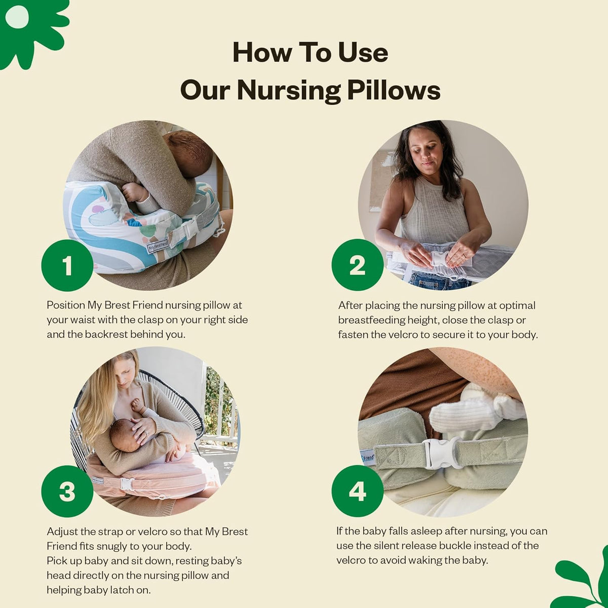 My Brest Friend Nursing Pillow - Deluxe - Enhanced Comfort w/ Slipcover - Ergonomic Breastfeeding Pillow For Ultimate Support For Mom &…