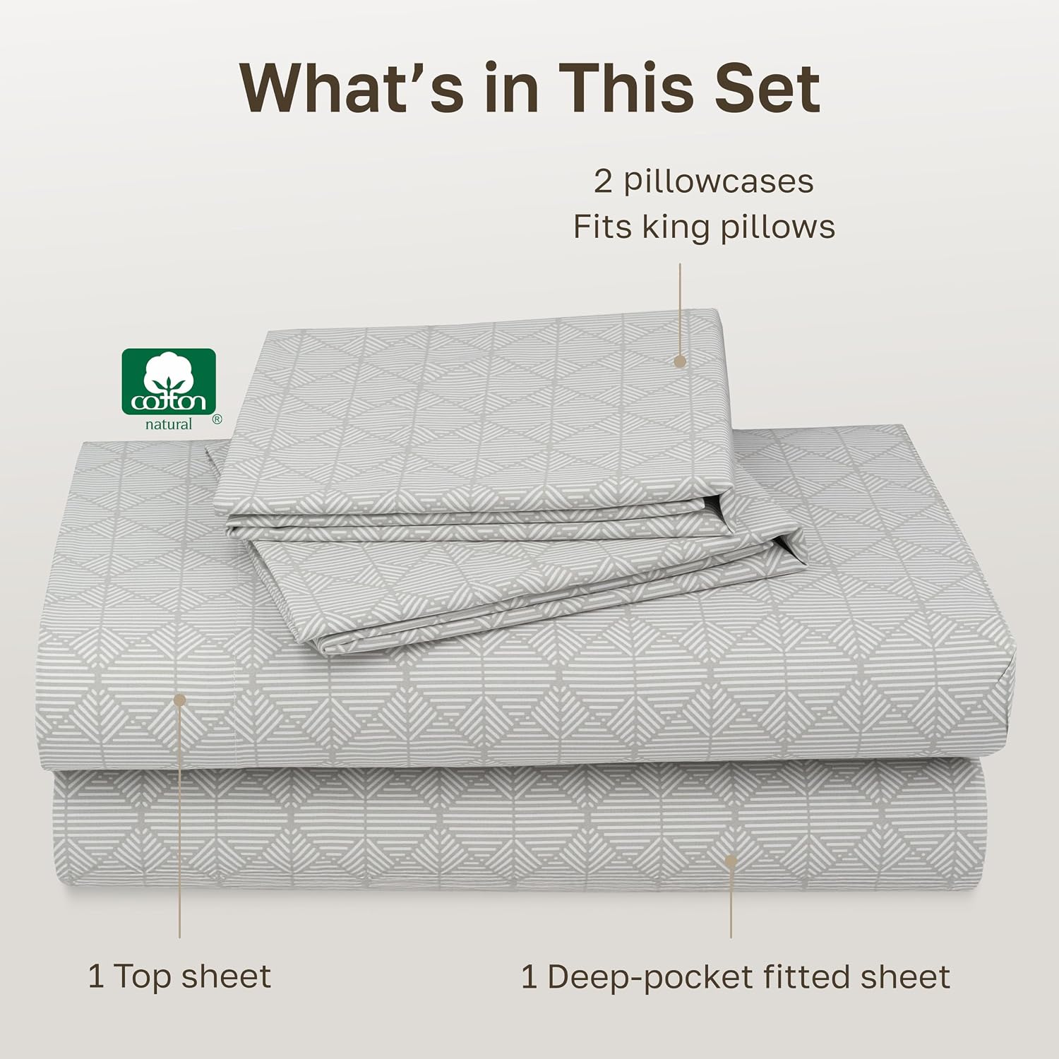 CaliforniaDesignDen California Design Den Soft Cal King 100% Cotton Sheet Sets, 400 TC Good Housekeeping Award Winner, Smooth Sateen Finish…