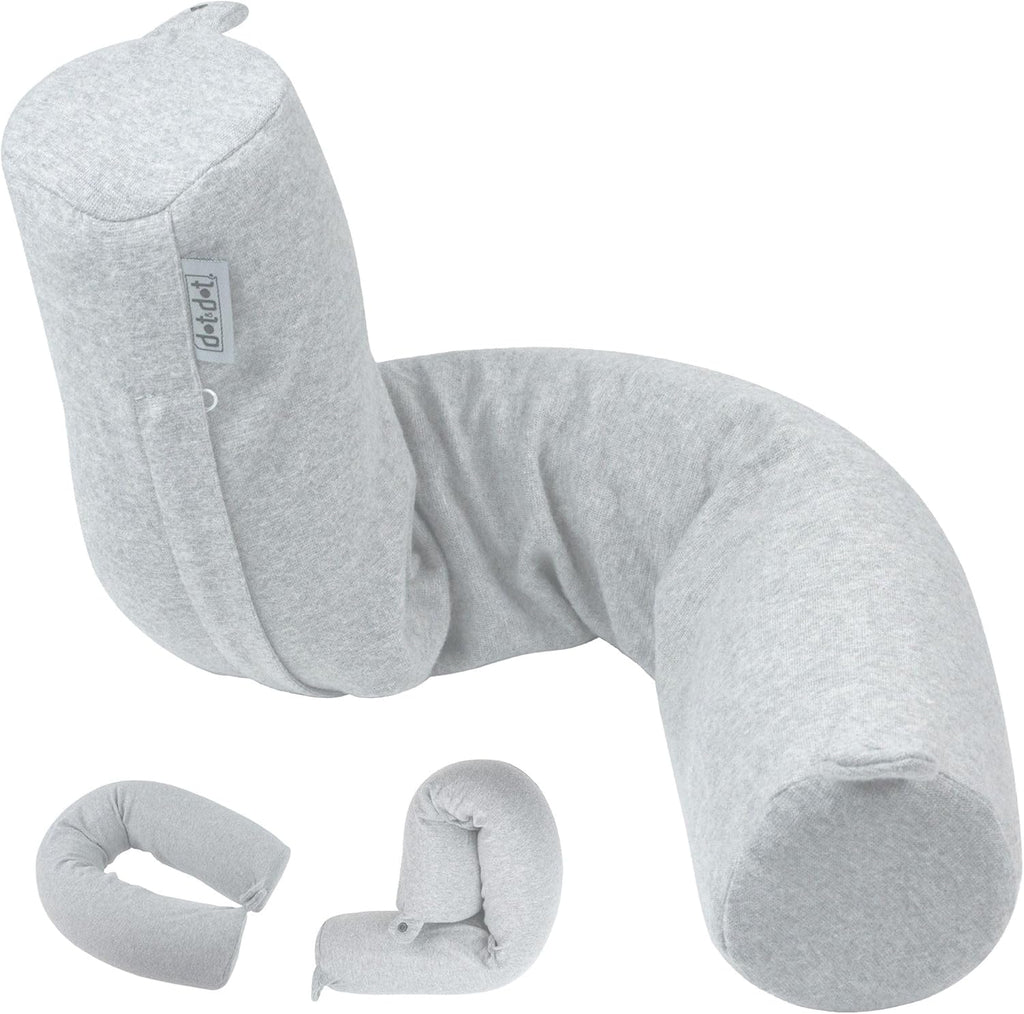Dot&Dot Twist Memory Foam Travel Pillow for Airplane, Car and Home, Travel Neck Pillow for Sleeping, Airplane Pillow for Neck Suppor…