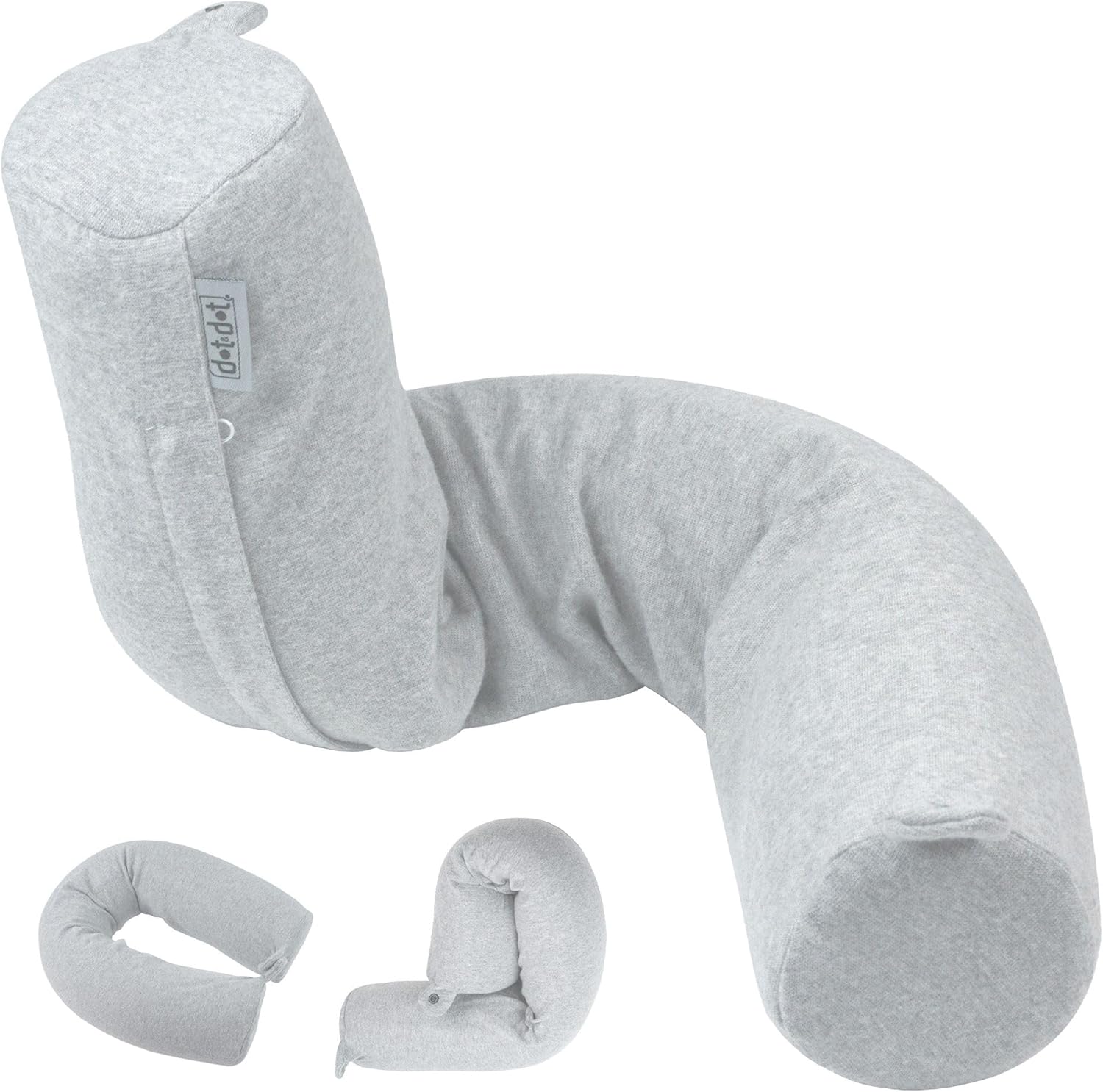 Dot&Dot Twist Memory Foam Travel Pillow for Airplane, Car and Home, Travel Neck Pillow for Sleeping, Airplane Pillow for Neck Suppor…