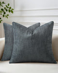 KkAYWAZY Throw Pillow Covers 26x26 Inch Set of 2, Linen-Look Decorative Cushion Covers, Farmhouse Boho Modern Pillowcases for Sofa Couch Be…