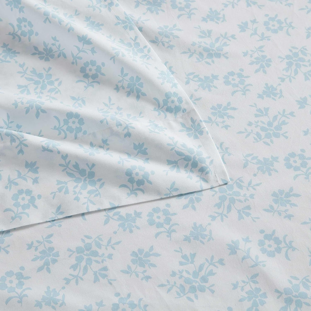 MarthaStewart Martha Stewart - Queen Size Sheets Set, Crisp & Tailored Cooling Sheets w/a Naturally Smooth Cotton Percale Lightweight Feel…