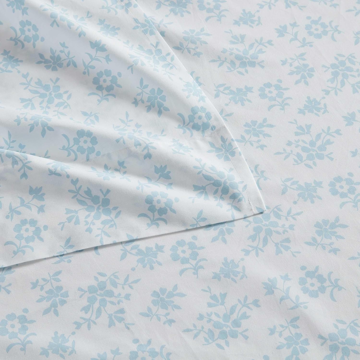MarthaStewart Martha Stewart - Queen Size Sheets Set, Crisp & Tailored Cooling Sheets w/a Naturally Smooth Cotton Percale Lightweight Feel…